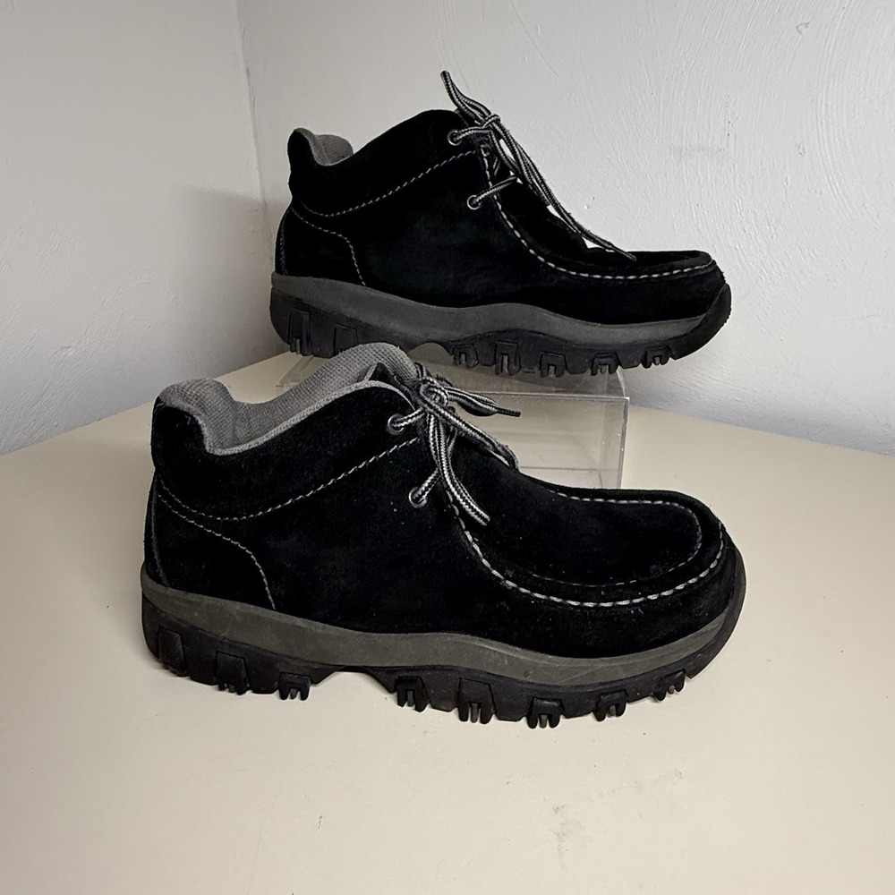 Route 66 Ankle Boots Men's Size 9 BlackSuede Leather Lace-Up Casual Work Winter